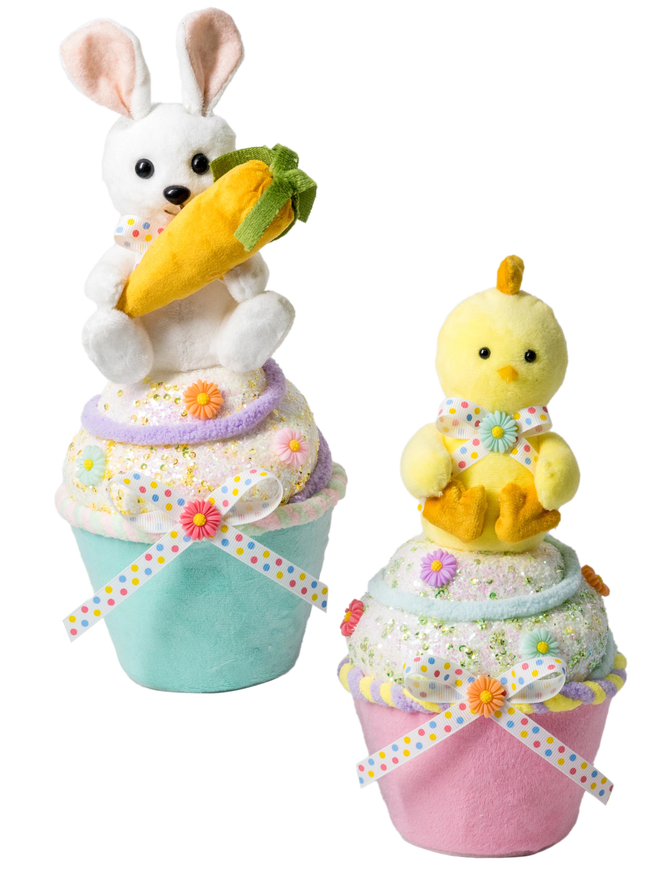 Conejito Pollo Cupcake Set 2 Color Mult De  0 X  0 X 27 X 0 Cm