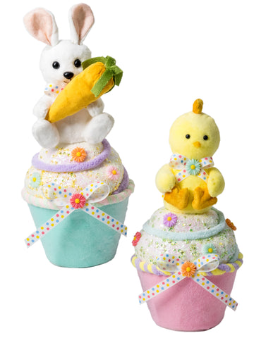 Conejito Pollo Cupcake Set 2 Color Mult De  0 X  0 X 27 X 0 Cm