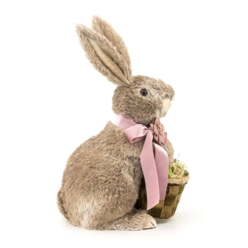 Conejo Cesta Color Marrón De 34 Cm
