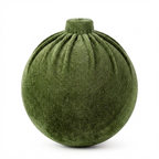 Bambalina Drapeada Oliva color verde de  10 cm