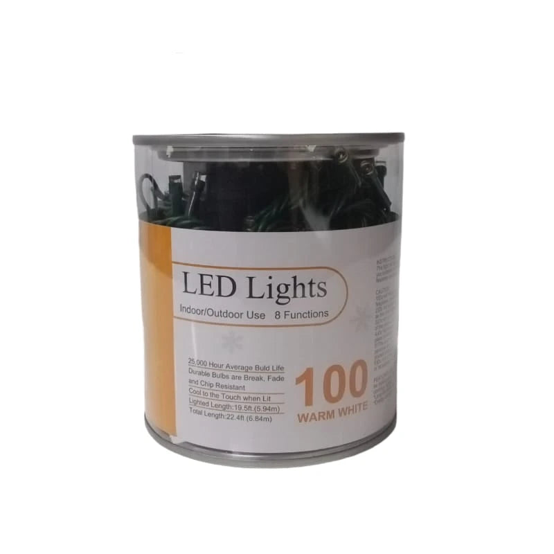 Luces Led Cálidas Cable Verde