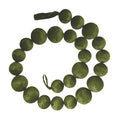 Guirnalda Bambalinas Mix Oliva color verde de  315 cm