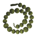 Guirnalda Bambalinas Mix Oliva color verde de  315 cm