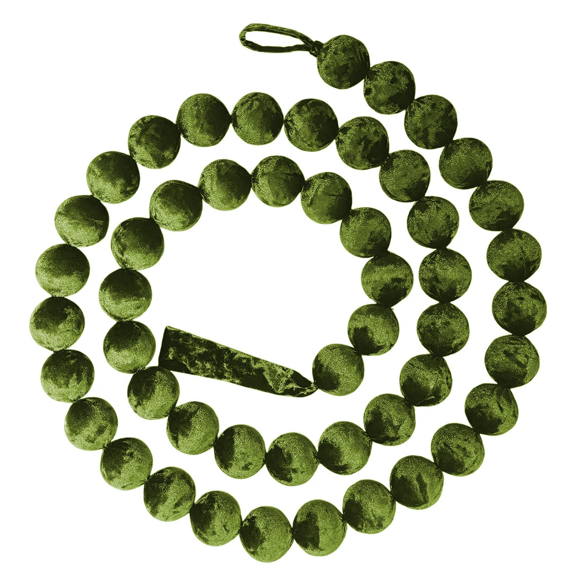 Guirnalda Bambalinas Oliva 8 color verde de  379 cm