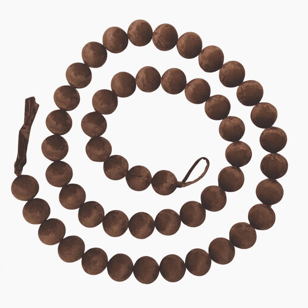 Guirnalda De Bambalinas Marron Chocolate 352cm  6cm diametro