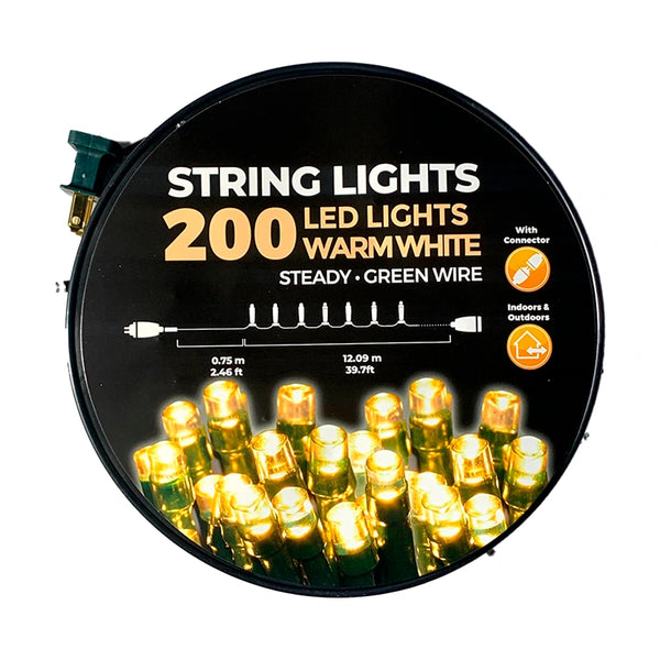 Luces Led Cálidas 200 Bombillos color amarillo de  0 x  12.84 x 0 x 0 cm