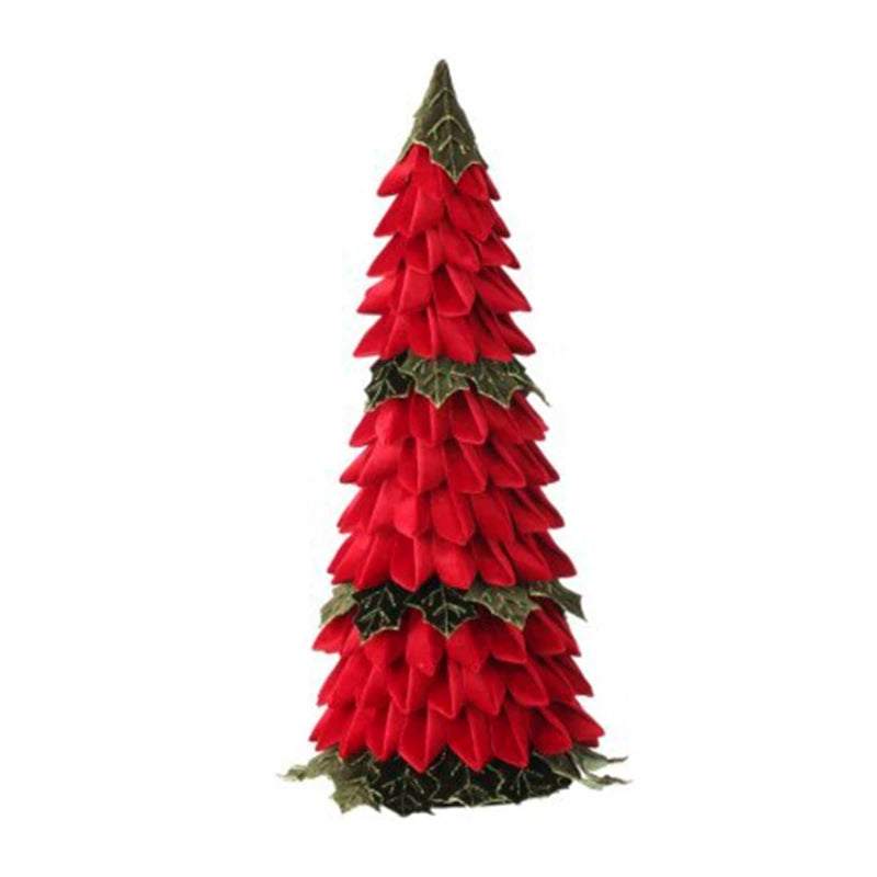 Pino Hojas Muerdago Color Rojo - Verde De 71 Cm