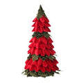 Pino Hojas Muerdago Color Rojo - Verde De 51 Cm