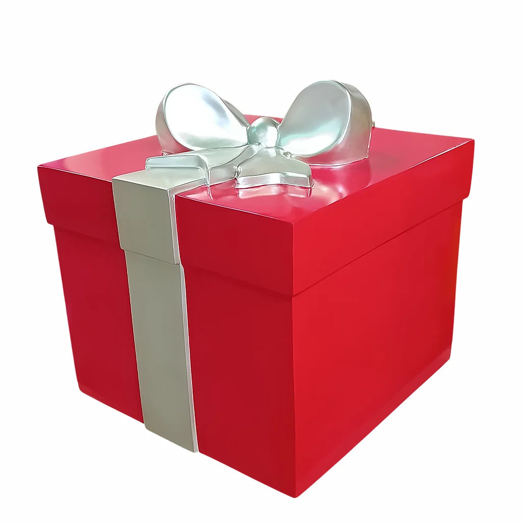 Caja de Regalo Navideña Decorativa con Moño 42cm