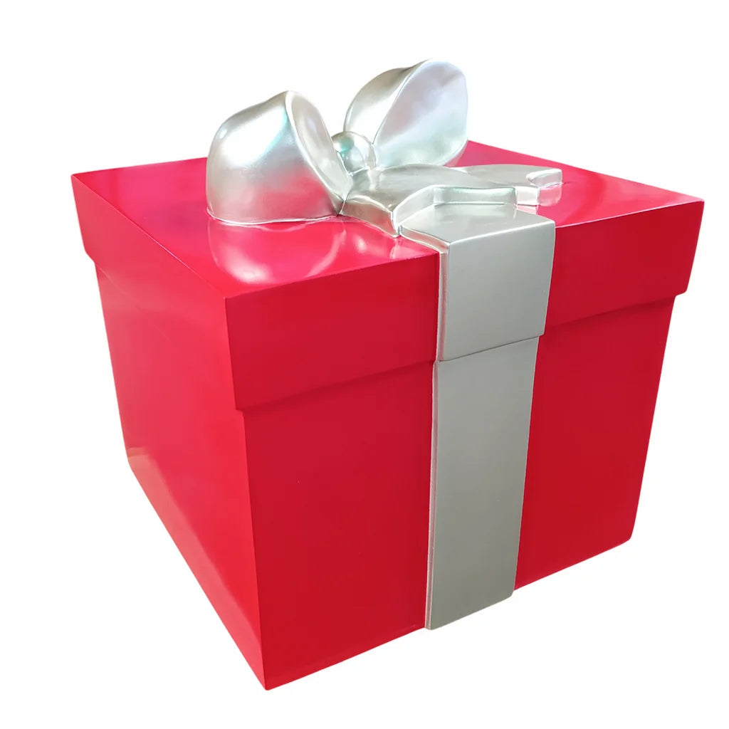 Caja de Regalo Navideña Decorativa con Moño 42cm