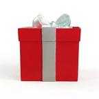 Caja de Regalo Navideña Decorativa con Moño 42cm