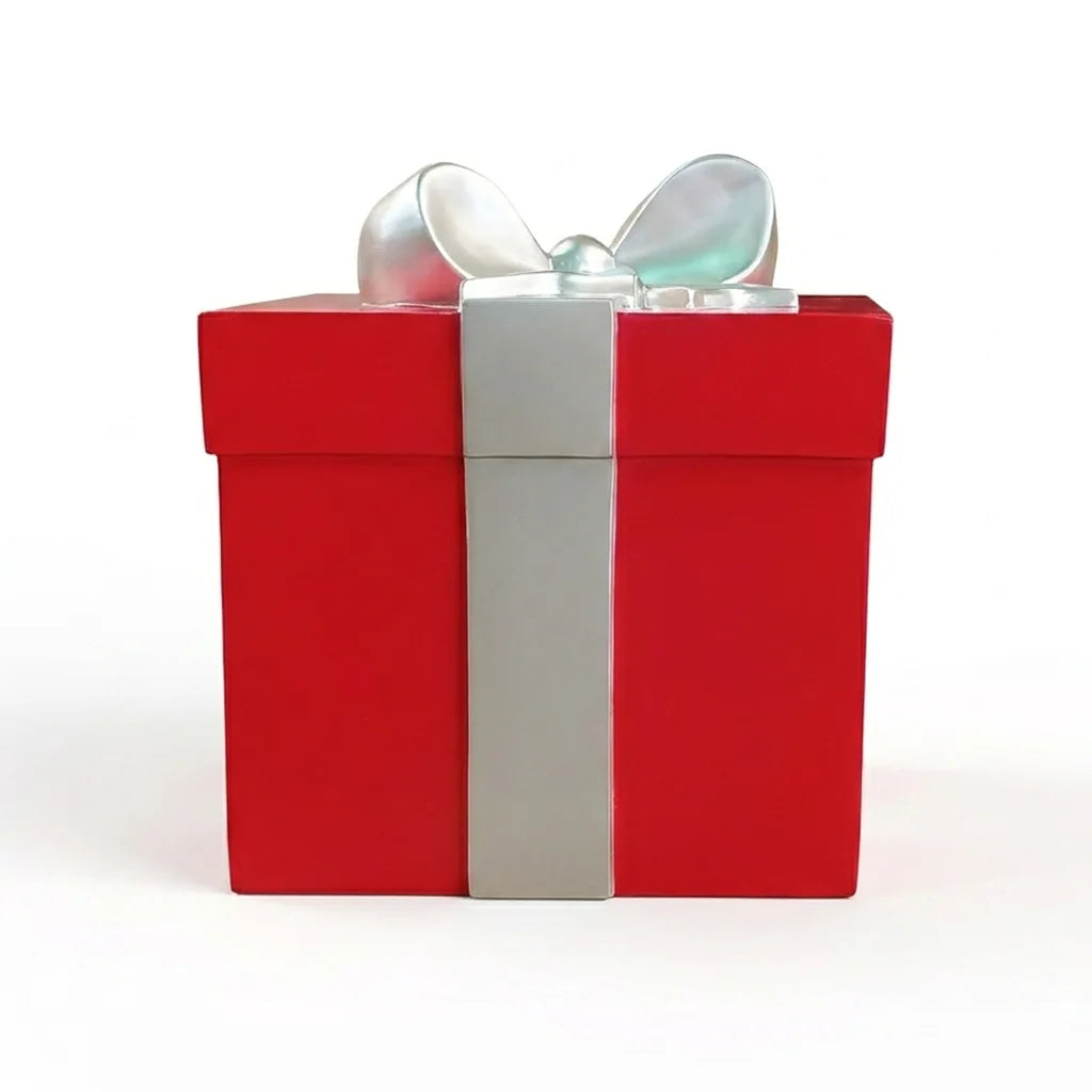 Caja de Regalo Navideña Decorativa con Moño 42cm