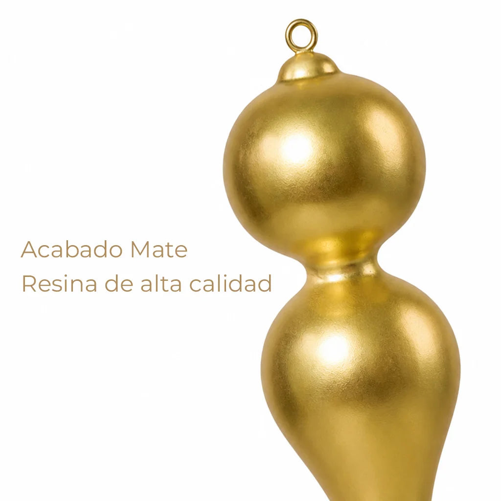 Finial Cono Navideño Figura Colgante 91cm