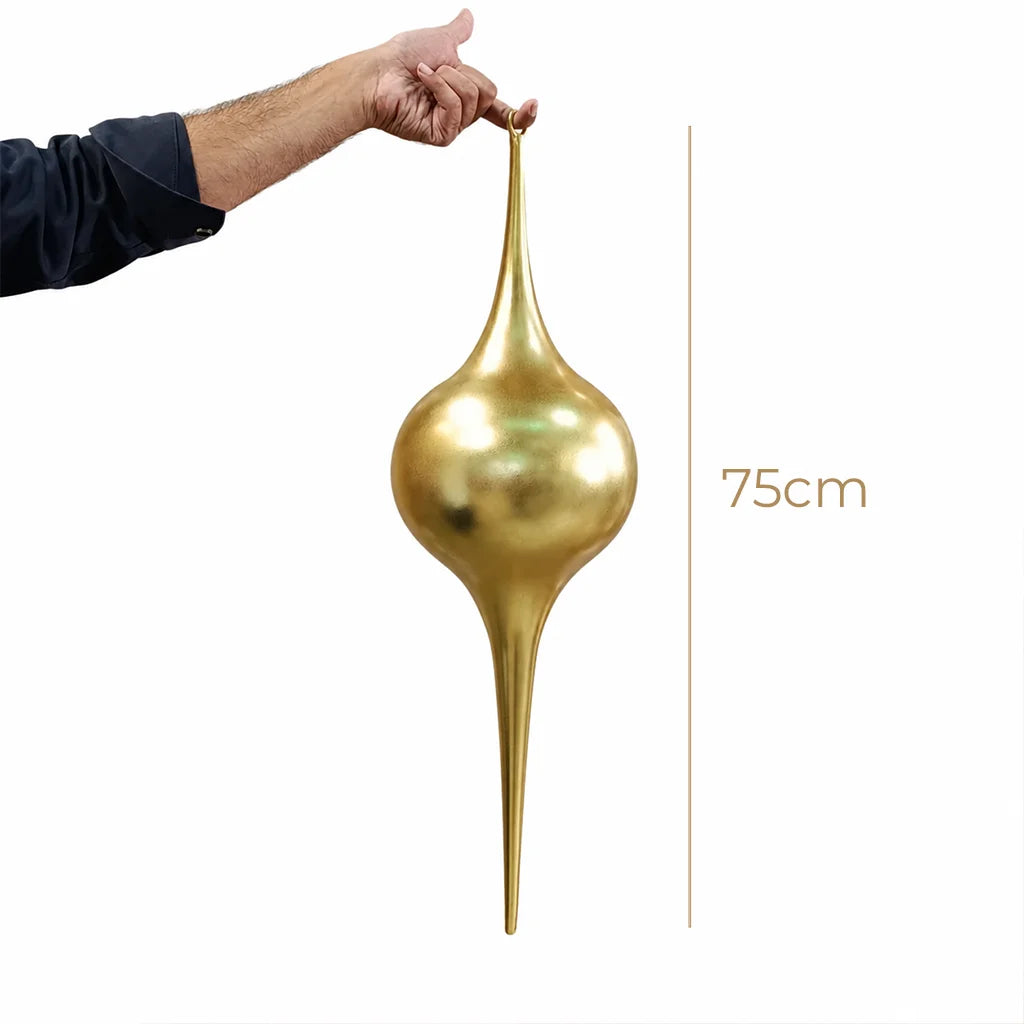 Finial Gota Navideño Figura Colgante 74cm