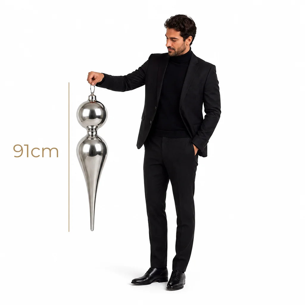 Finial Cono Navideño Figura Colgante 91cm