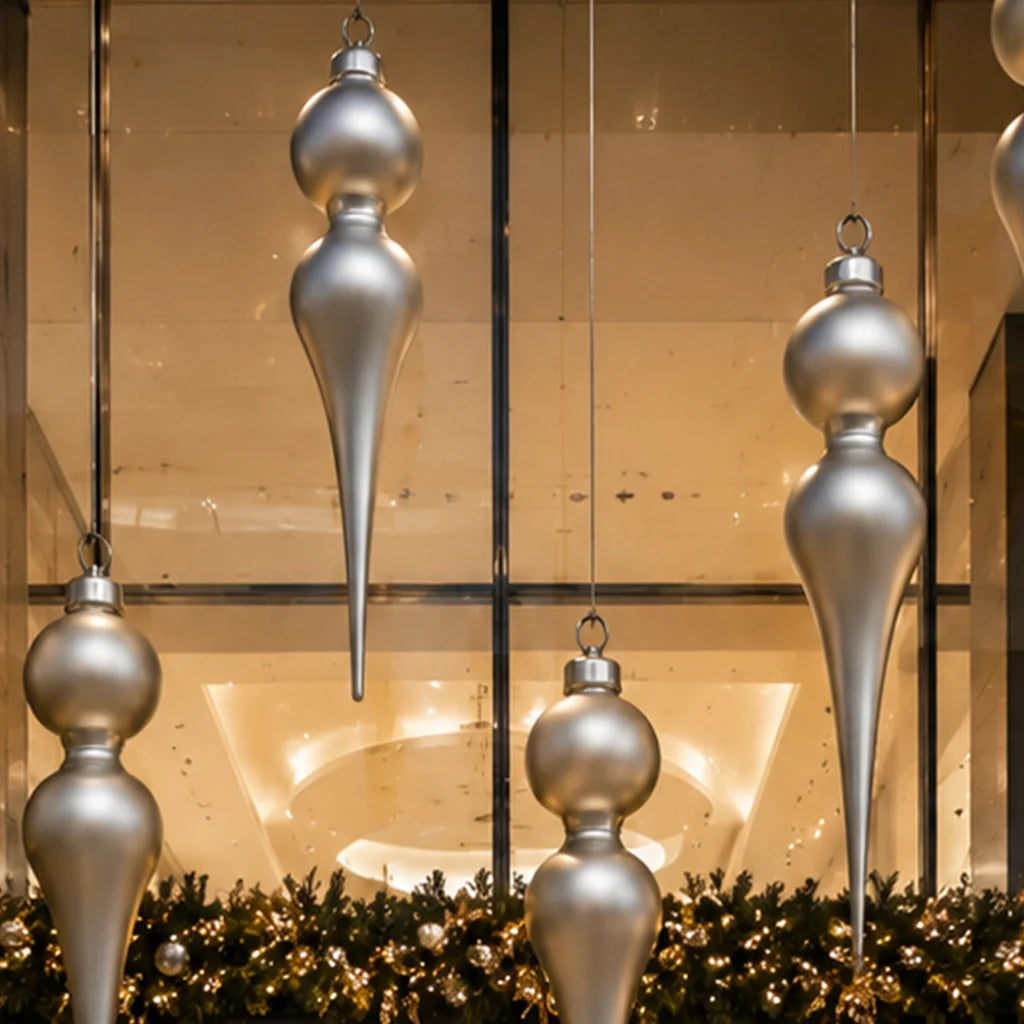 Finial Cono Navideño Figura Colgante 91cm
