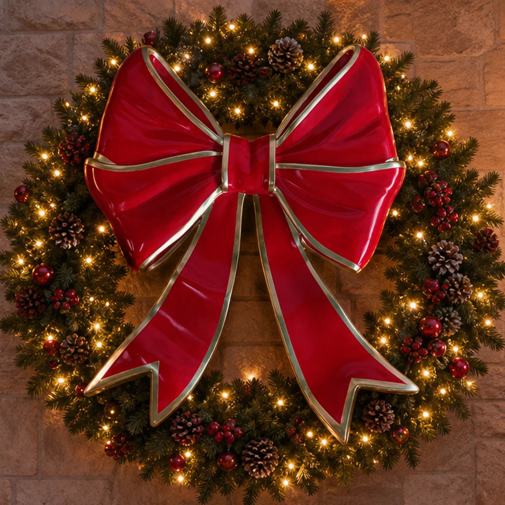 Lazo Navideño Gigante Figura Decorativa 100cm