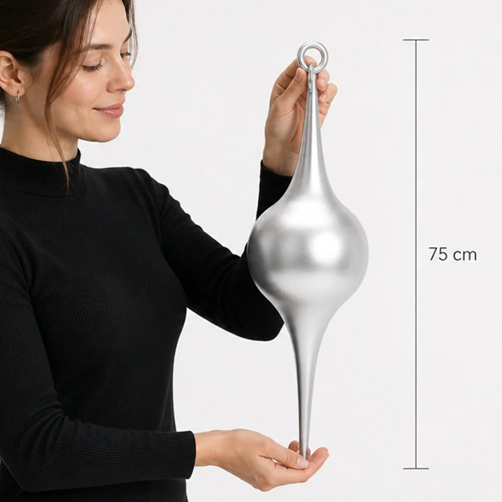 Finial Gota Navideño Lágrima Figura Colgante 74cm