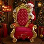 Trono de Santa Claus Navideño Figura Decorativa 104cm