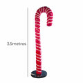Bastón de Caramelo Gigante 3.5 Metros Figura Exterior