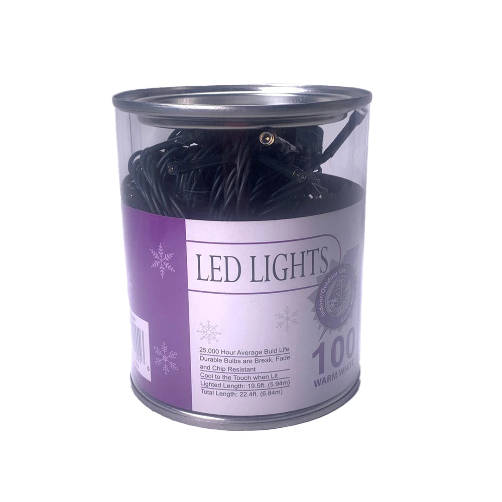 Luces Led Calidas Fijas Cable Verde