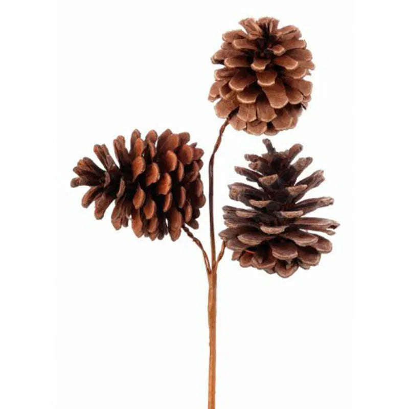 Follaje Piñas Marrón 23 Cm