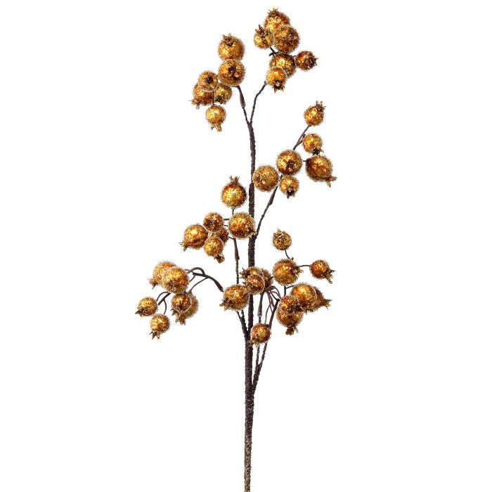 Follaje Nevado Dorado 76 Cm