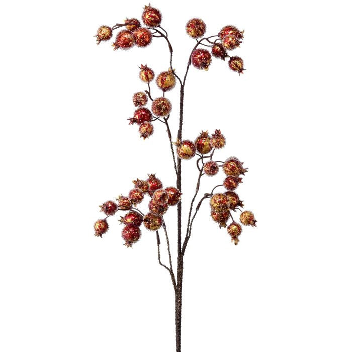 Follaje Nevado Dorado 76 Cm