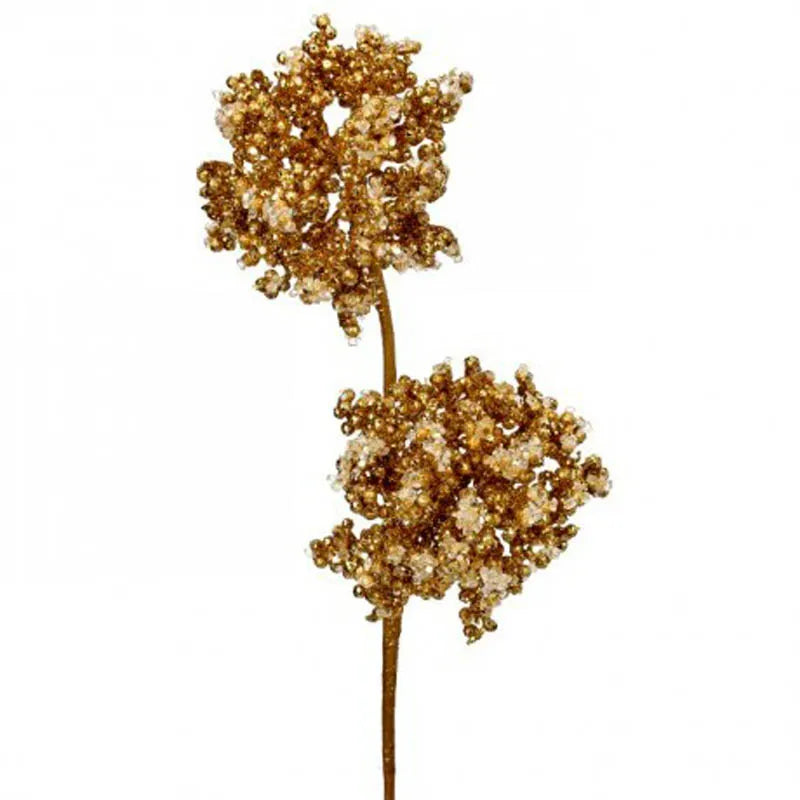 Follaje Congelado Dorado 56 Cm