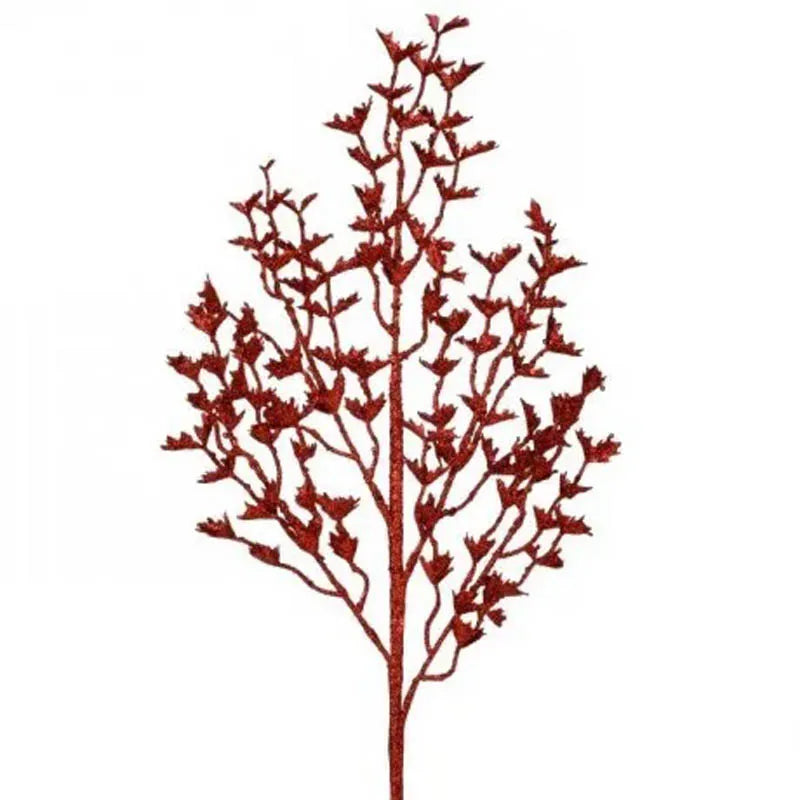 Follaje Mini Hojas Rojo 69 Cm