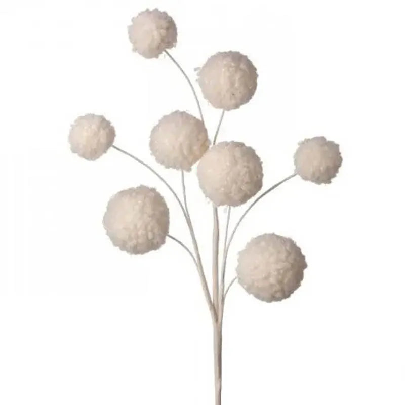 Follaje Pompom Beige 76 Cm