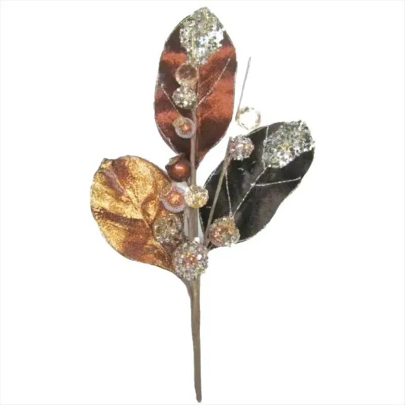 Hojas Brillantes Bronce 61 Cm