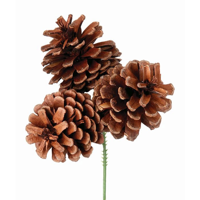 Follaje Piñas Marrón 23 Cm