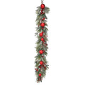 Guirnalda Cherry Color Verde - Rojo De 121 Cm