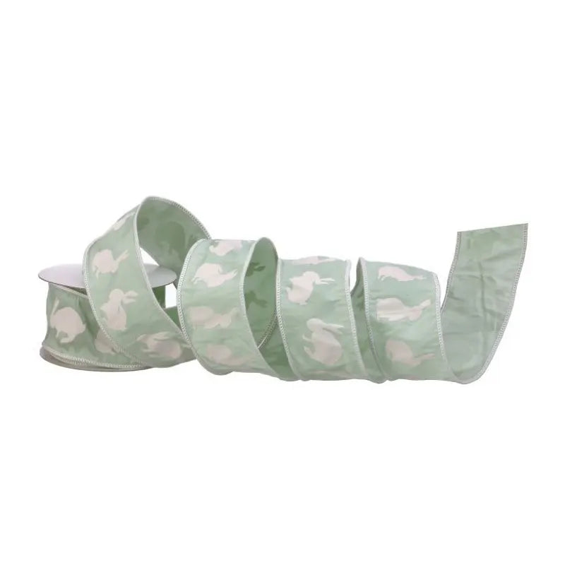 Cinta Conejitos Color Verde Agua De 914x6 Cm