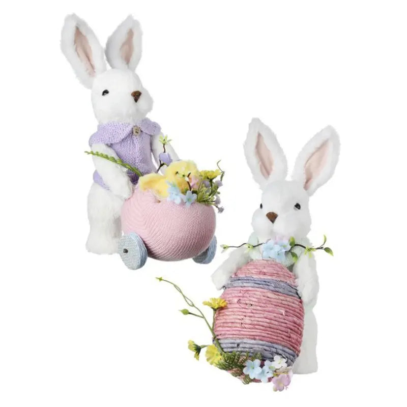 Conejitos Coche - Set 2 Color Lila De 26 Cm