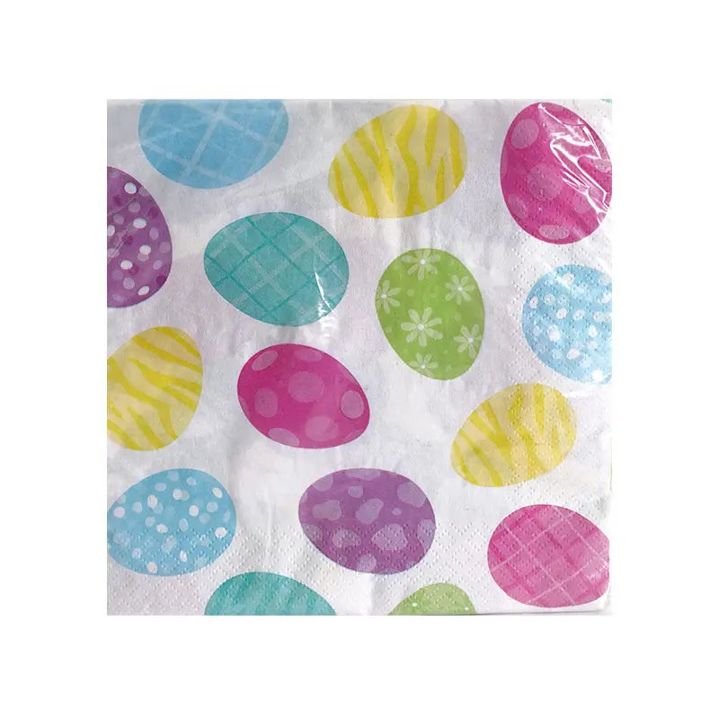 Servilletas Huevos Pascua Set 20pc Color Multicolor De 32.5cm
