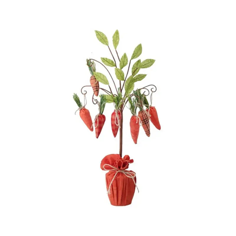 Topiario Zanahoria Color Anaranjado De 60cm