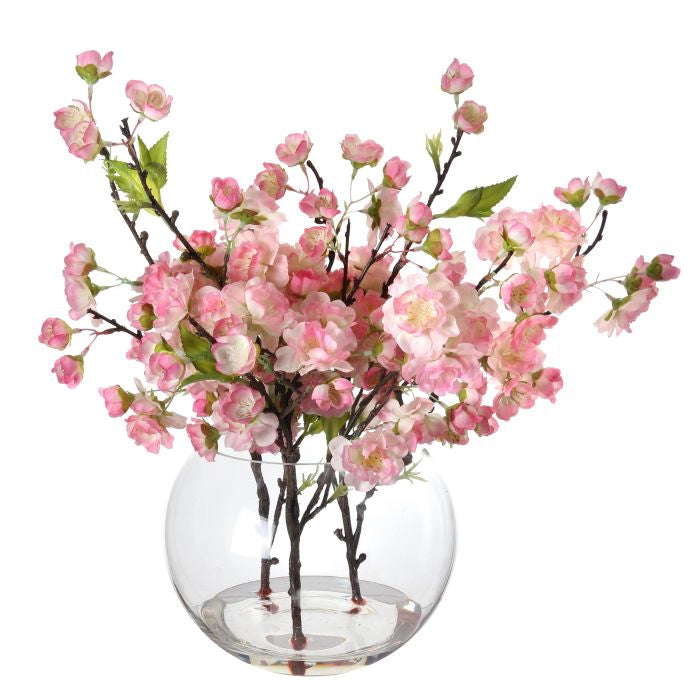 Flor De Cerezo Color Rosado De  X 35 Cm