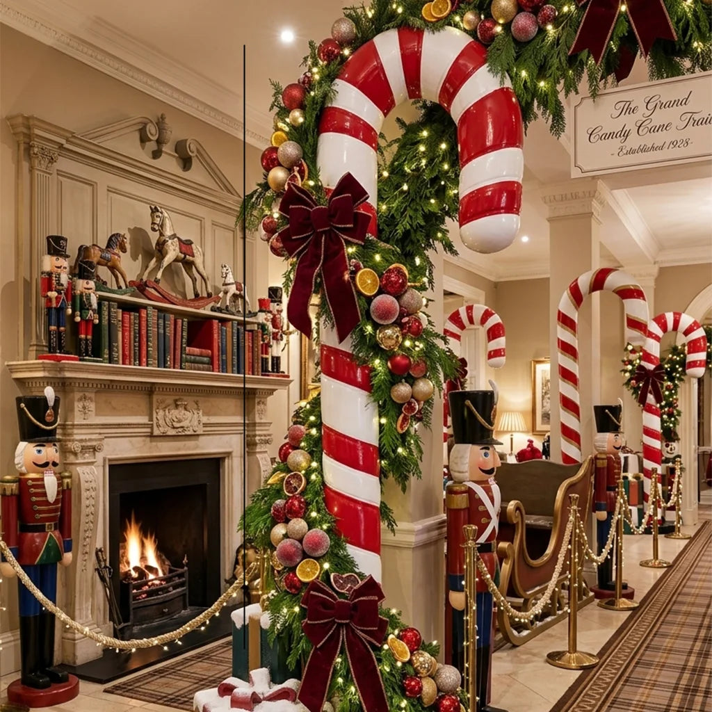 Bastón de Caramelo Navideño Gigante 120cm / 180cm