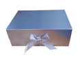 Caja Rectangular color plateado de  0 x  28 x 9 x 20 cm