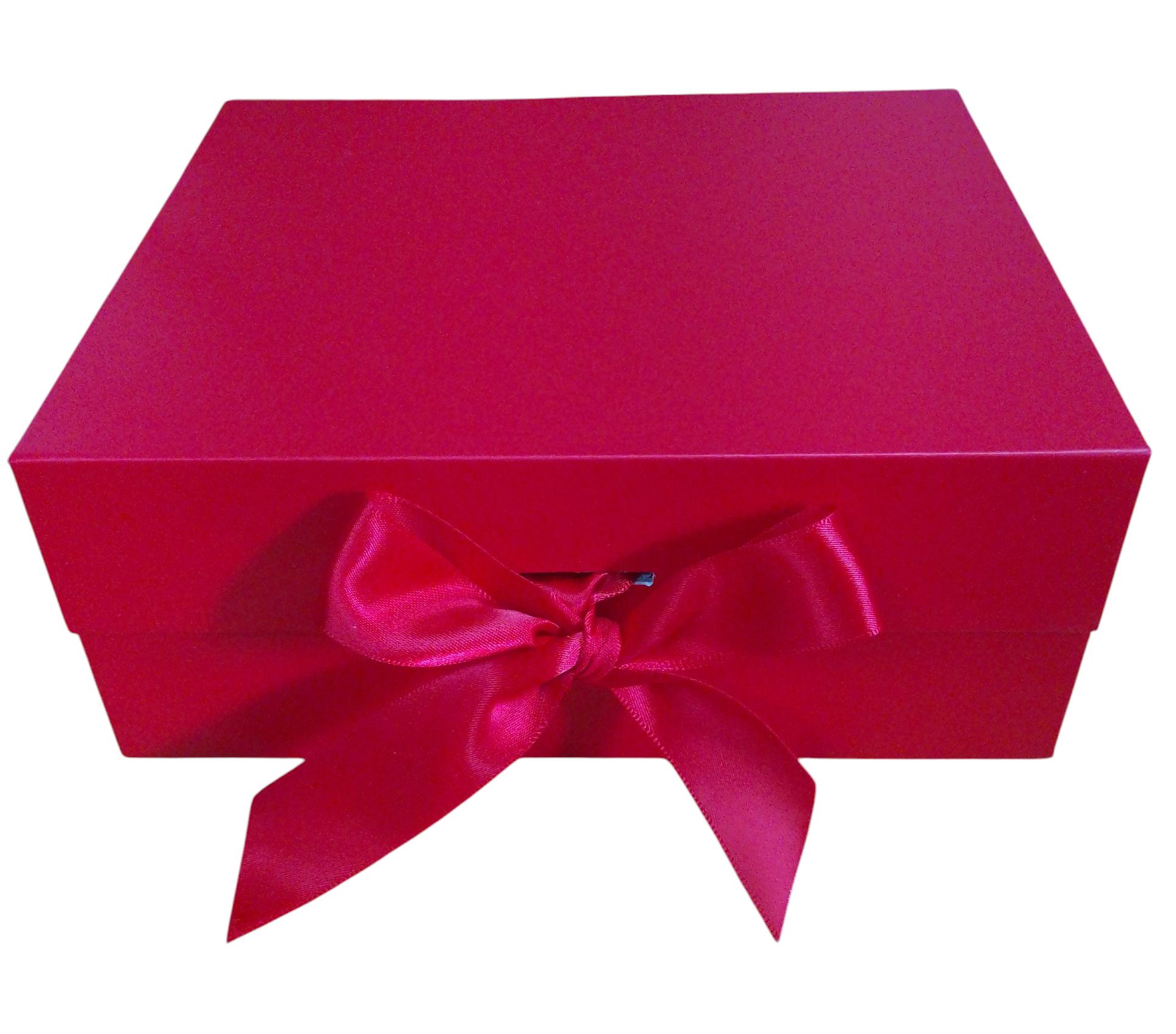 Caja Rectangular color rojo de  0 x  28 x 9 x 20 cm