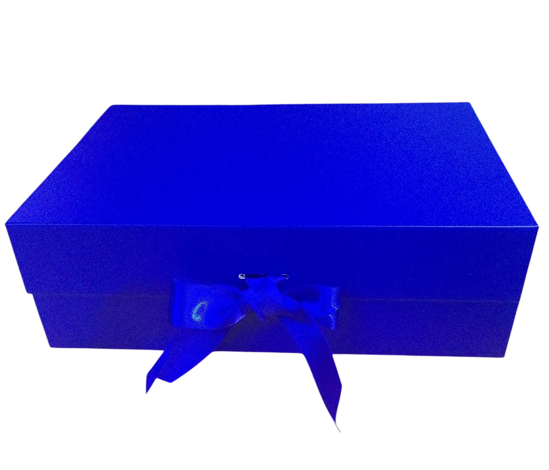 Caja Rectangular color azul de  0 x  28 x 9 x 20 cm