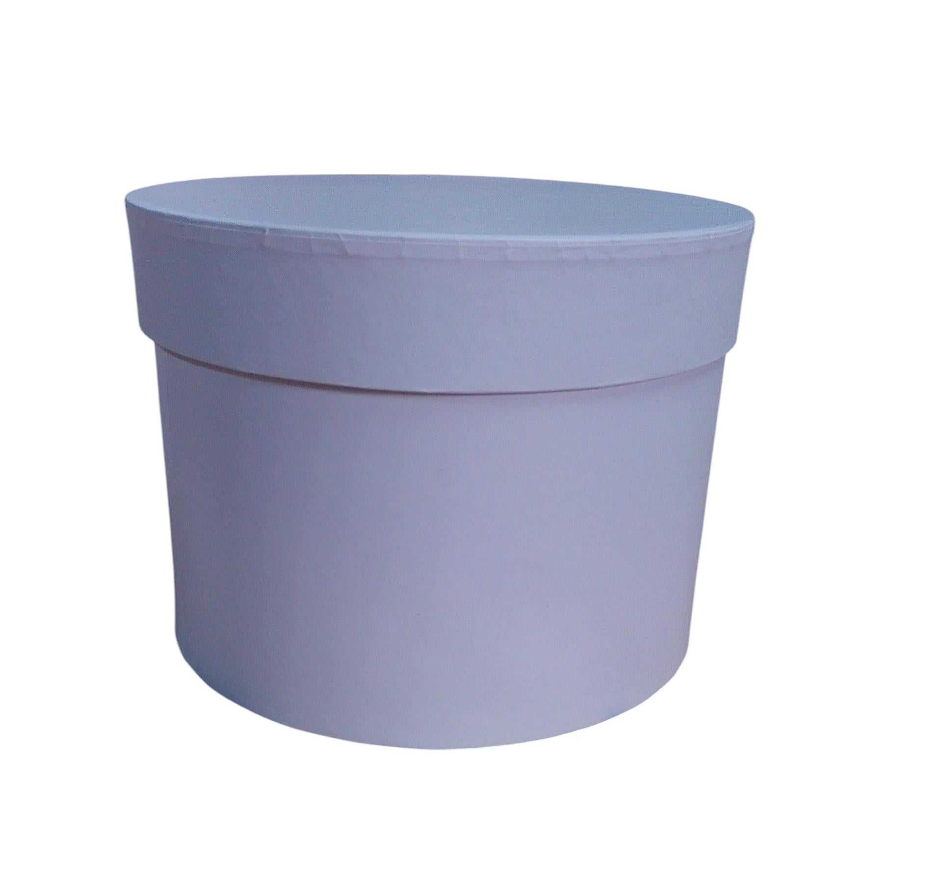 Caja Redonda color blanco de  4 x  0 x 19 x 0 cm