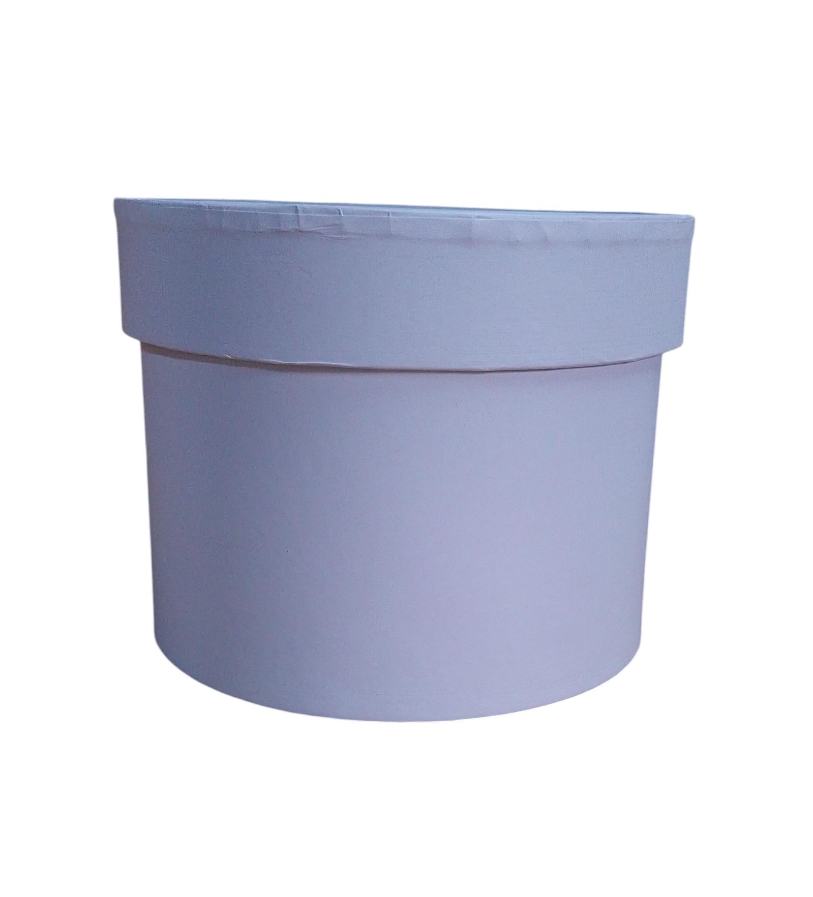 Caja Redonda color blanco de  13 x  0 x 17 x 0 cm