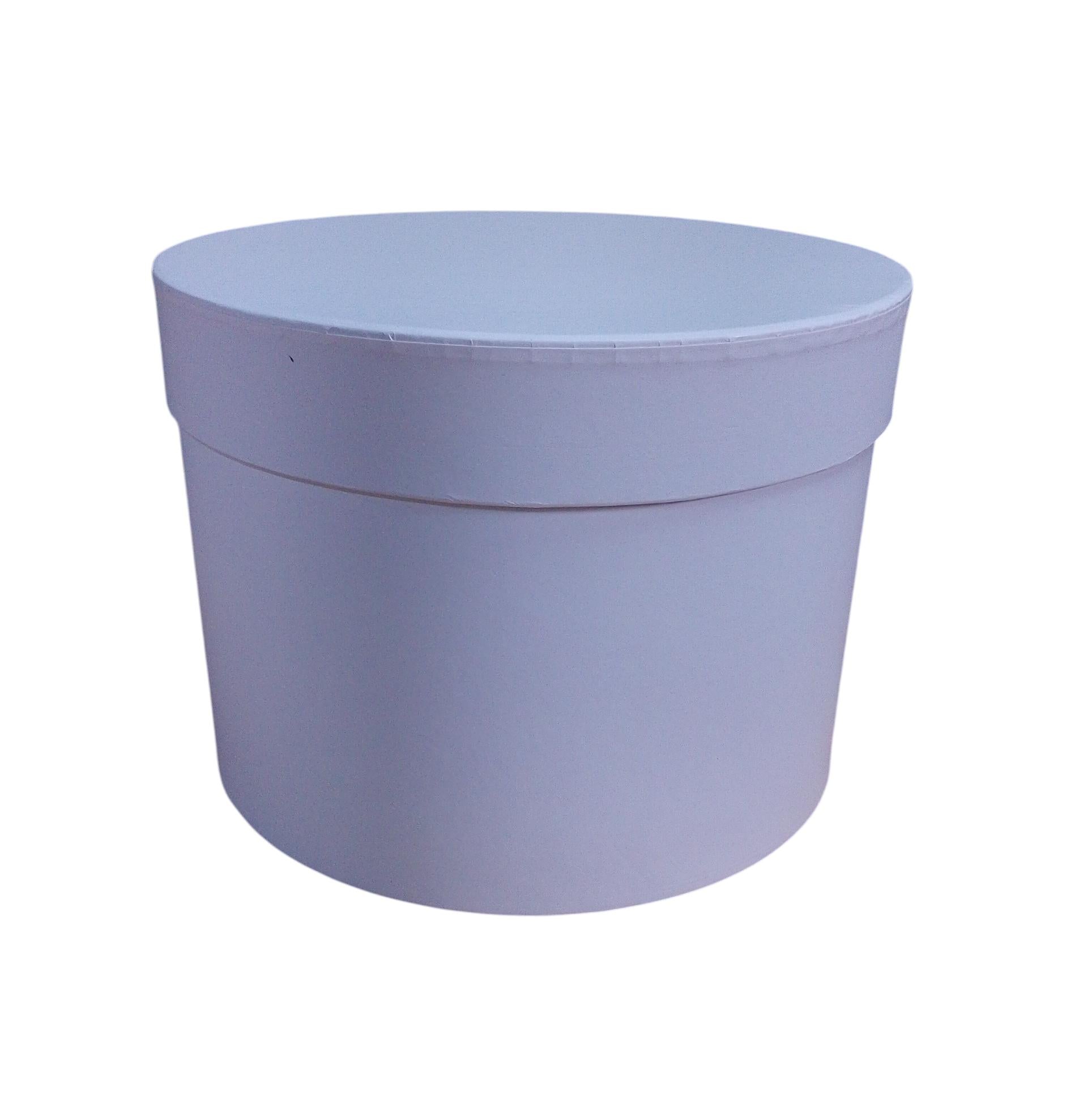Caja Redonda color blanco de  11 x  0 x 14 x 0 cm