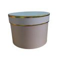 Caja Cilíndrica color beige de  11 x  0 x 14 x 0 cm