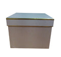 Caja Cuadrada color beige de  0 x  0 x 19 x 4 cm