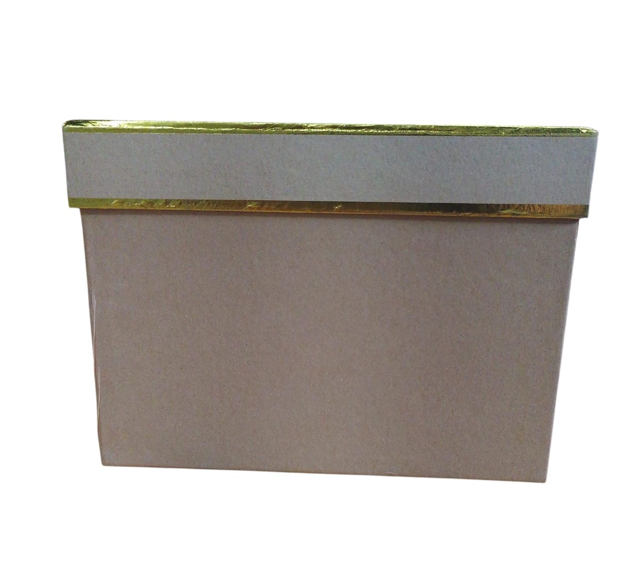 Caja Cuadrada color beige de  0 x  0 x 14 x 11 cm