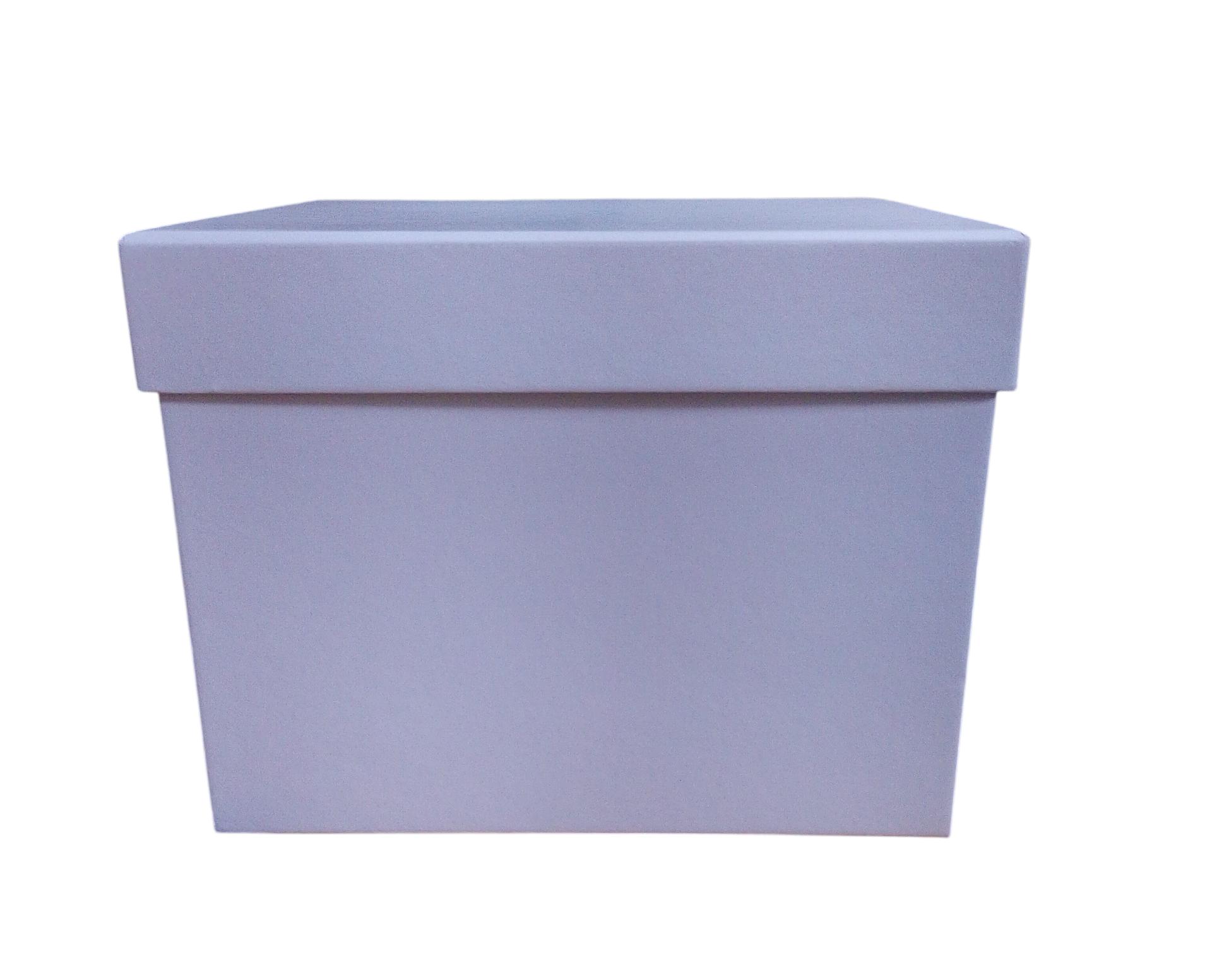 Caja Cuadrada color blanco de  0 x  0 x 19 x 4 cm